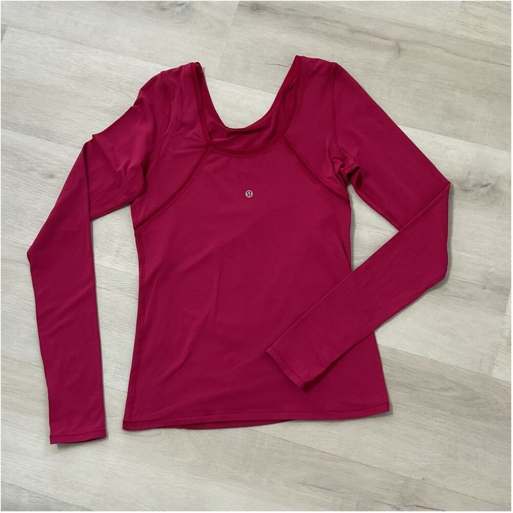 Lululemon Athletic Top Long Sleeve Pink Womens Medium